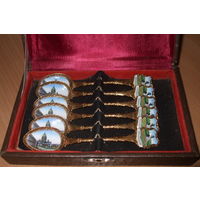 Ложки сувенирные СССР Ленинград эмаль