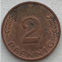 Германия 2 пфеннига 1977 г. G