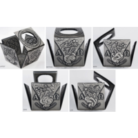 Ниуэ 25 долларов 2014г. "Иоанн Павел ll" Форма! Монета на акриловой подставе, в шикарном подарочном футляре; сертификат; коробка. СЕРЕБРО 202,15гр.(6.5 oz).