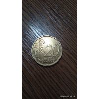 Германия 20 центов 2002 J м.д. Гамбург