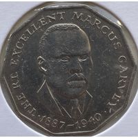 Ямайка 50 центов 1975 г. В холдере