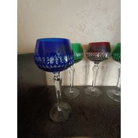 Цветные хрустальные бокалы 5 шт Nactmann Германия