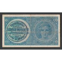 Чехословакия Богемия и Моравия 1 крона 1939 года. Без перфорации. Тип Р-1. Состояние VF