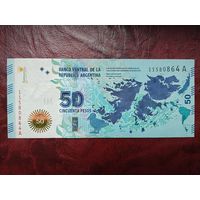 50 песо Аргентина 2015 г. Мальвинские острова.