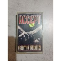 Аудио кассета группа Accept. Objection Overruled