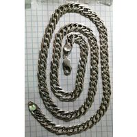 Массивная цепочка, 33,26 гр, серебро, 925 проба,63 см. .