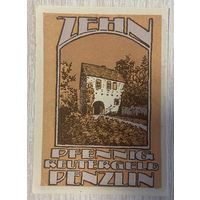 Нотгельд Пенцлин 10 пфеннигов 1922 год. Веймарская республика