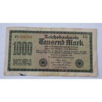 1922 год Германия 1000 марок
