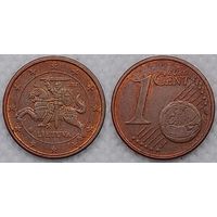 1 евроцент 2017 г Литва