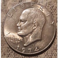 1 доллар 1974 D США