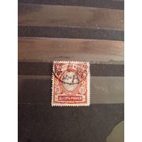 1915 Россия Загорский 135 разновидность грязная печать гашеная герб (4-13)