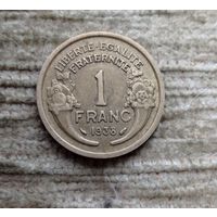 Werty71 Франция 1 Франк 1938