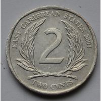 Восточные Карибы, 2 цента 2004 г.