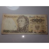Польша 500 злотых 1982 года . С рубля
