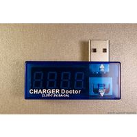USB-тестер, USB Charger Doctor, с индикацией напряжения и тока заряда