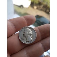 США 1/4 доллара 1954 серебро