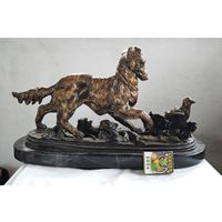 Статуэтка охота , бронза ( латунь )