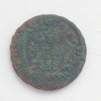 Монета медная, Денга РИ 1738г.в патине сохран, нечастая, на чистку с 3,55byn