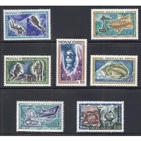 1962 Монако 710-716(Mi) Подводные исследования. Человек под водой. MNH **