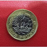 Великобритания 1 фунт 2017