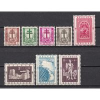 82.Bg. Бельгия. Борьба с туберкулёзом. Местные мотивы. 1952 г. Полная серия. Mi.##952-959 (*).