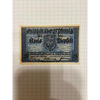Нотгельд 25 пфеннигов. Германия. Веймарская республика Дипхольц-0201