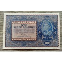 Werty71 Польша 100 марок польских 1919 банкнота
