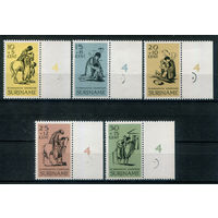 Нидерландские колонии - Суринам - 1967г. - Пасха - 5 марок - полная серия, MNH, лёгкое пожелтение клея [Mi 514-518]. #3-WB-71-KS-3