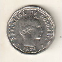 Колумбия 50 сентаво 1974