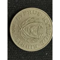 Кипр 20 центов 1986
