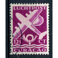 Нидерландские колонии - Кюрасао - 1947г. - авиация, авиапочта, 12 1/2 с - 1 марка - гашёная [Mi 255]. #3-WB-77-A-1