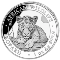 Сомали 100 Шиллингов 2025г. Леопард Серебро 9999