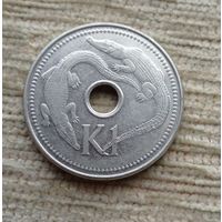 Werty71 Папуа Новая Гвинея 1 кина 2002 узкорылый крокодил