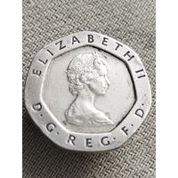 Распродажа - 20 пенсов 1982г.,Елизавета 2,Великобритания