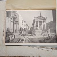 ПОМПЕЯ. Энциклопедическая гравюра СПБ. 19-20века 24х16см.    РАСПРОДАЖА КОЛЛЕКЦИИ.