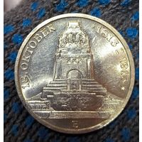 3 марки 1913 Саксония - битва народов - башня в ярчайшем блеске