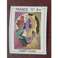 Франция**  искусство  Альберт Глез   полная серия без наклеек и их следов