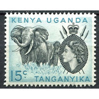 Кения Уганда Танганика 1954 ** Слоны марка из серии  Британские колонии