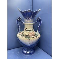 Винтажная ваза лепка роспись СССР фарфор