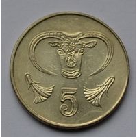 Кипр, 5 центов 2004 г.