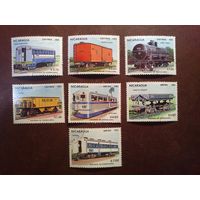 Никарагуа 1983 г.Железнодорожные вагоны./17тр/