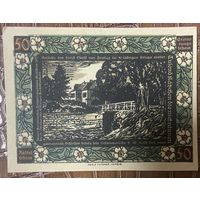 Нотгельд 50 пфеннигов 1921 год. Кальбсрайт. Веймарская республика