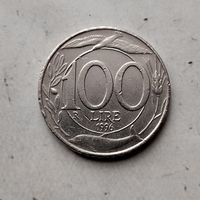 100 лир 1996 года Италия. Итальянская Республика. Красивая монета!