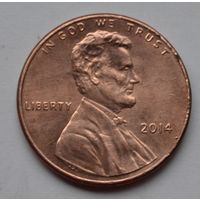 США, 1 цент  2014 г.