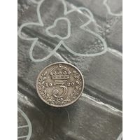 Великобритания 3 пенса 1920 год