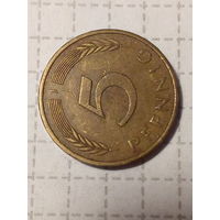 5 Пфеннигов ФРГ 1976 год J