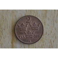 Швеция 2 эре 1940 с 1 руб
