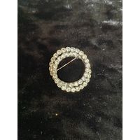 Брошь "Два кольца" Чехословакия