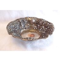 Конфетница Орешница 15 х 13 Серебрение 06