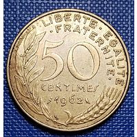Франция 50 сантимов 1962 г.